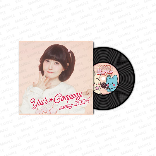 レコード風ラバーコースター(B)