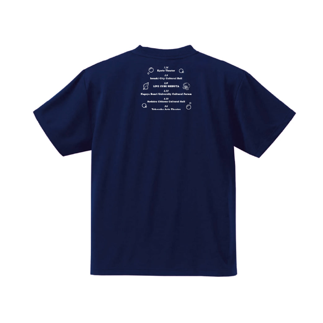 泡沫のマーメイド♡ スポーツTシャツ（ネイビー）